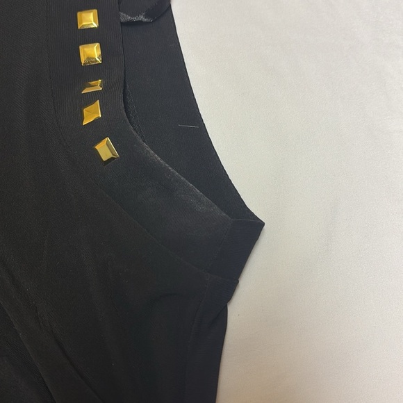 Emma & Michele Black Asymmetrical Sheath Dress - Picture 10 of 11